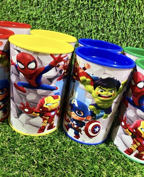 Cofrinhos personalizados heróis baby