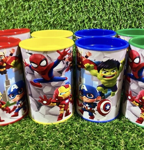 Cofrinhos personalizados heróis baby