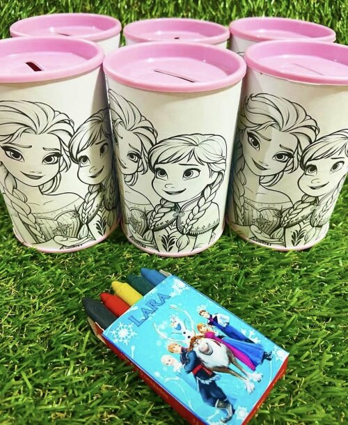Cofrinho de colorir personalizado
