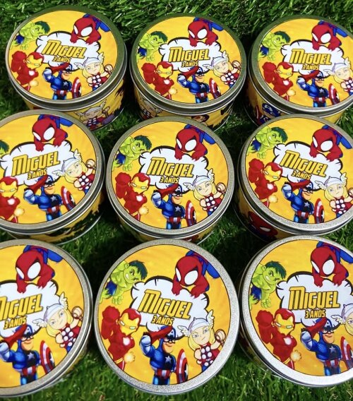 Lata super herois baby personalizada