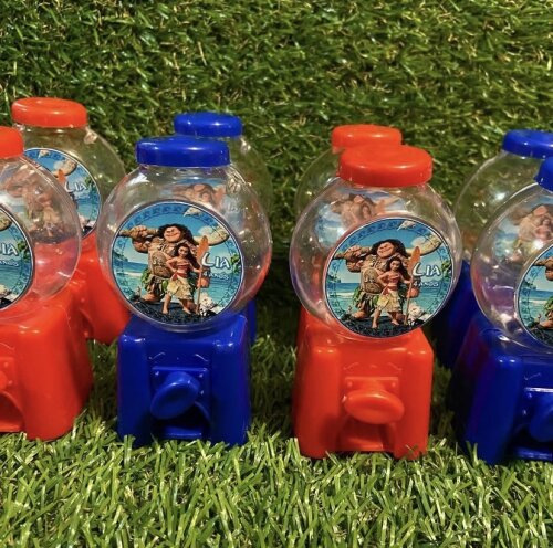 Mini baleiros personalizados Moana