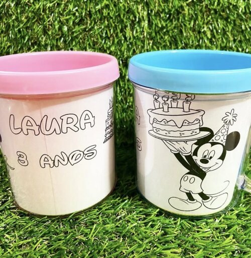 Caneca de Colorir Personalizada
