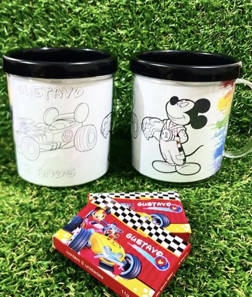 Caneca de Colorir Personalizada