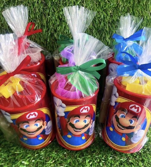 Cofrinho + Kit Massinha personalizado Super Mario