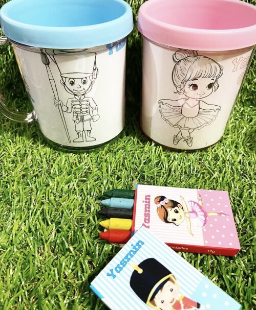 Caneca Acrílica de Colorir Personalizada