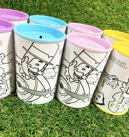Cofrinho de colorir personalizado Bita