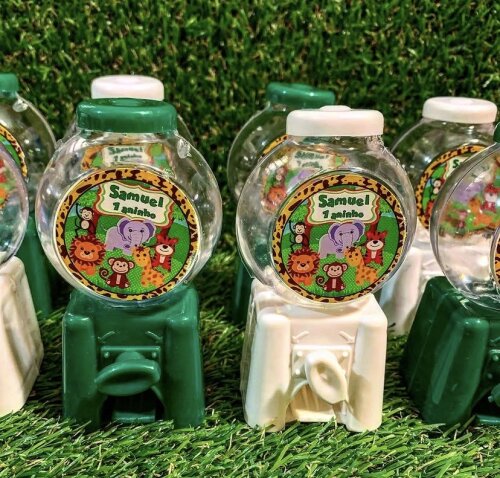 Mini baleiro personalizado Safari