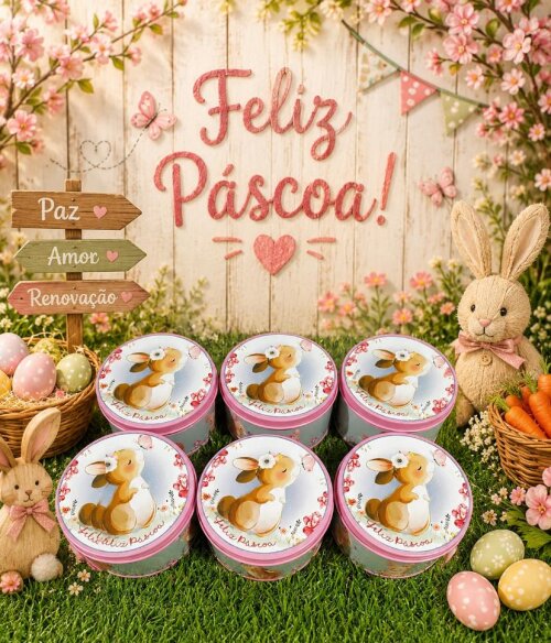 Lata Páscoa Personalizada