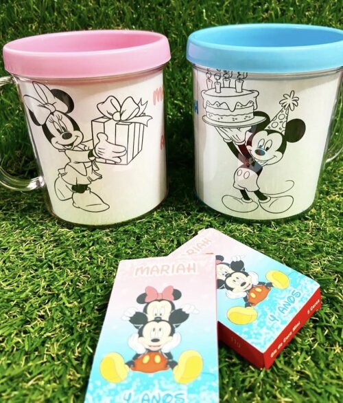 Caneca Acrílica de Colorir Personalizada