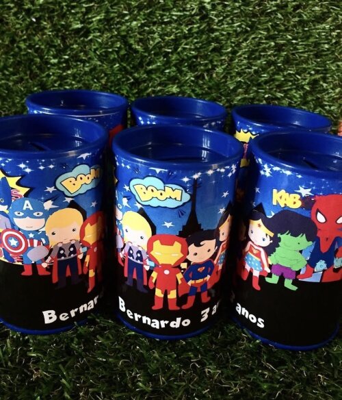 Cofrinhos personalizados vingadores baby