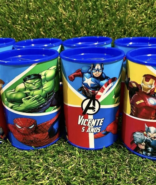 Cofrinho Vingadores Personalizado