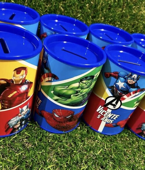Cofrinho Vingadores Personalizado
