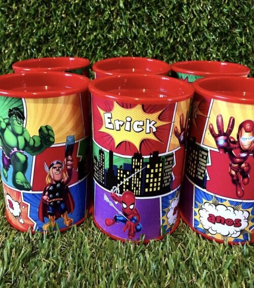 Cofrinhos personalizados heróis baby