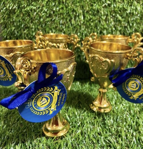 Troféu Dourado com Tag Personalizada