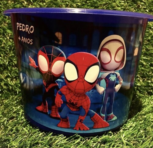Baldinho de pipoca personalizado
