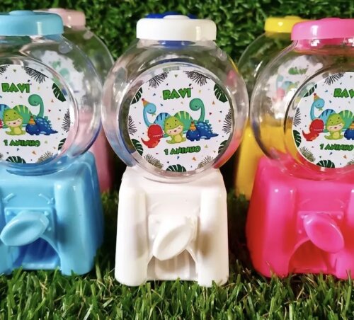 Mini baleiros personalizados Dinossauros