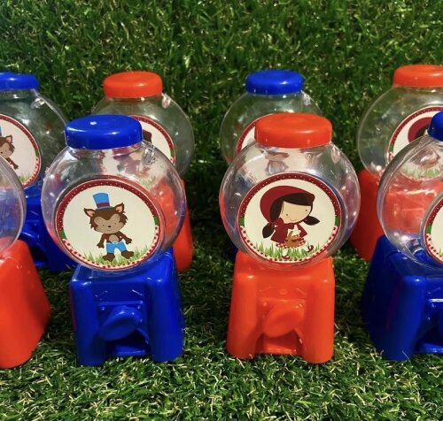 Mini baleiro personalizado Chapeuzinho Vermelho