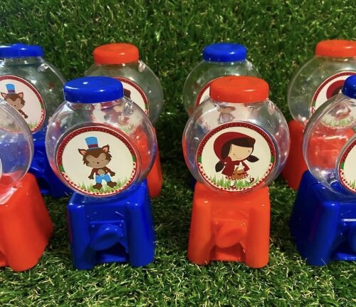 Mini baleiro personalizado Chapeuzinho Vermelho