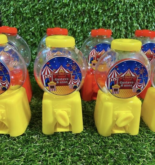 Mini baleiro personalizado Circo