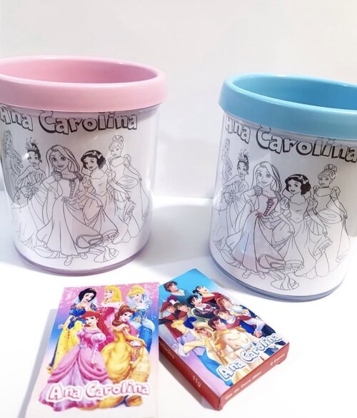 Caneca de colorir personalizada