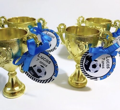 Troféu Dourado com Tag Personalizada