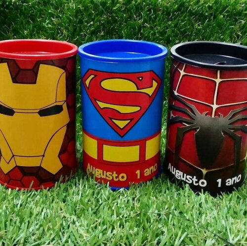 Cofrinhos Super Heróis Personalizados