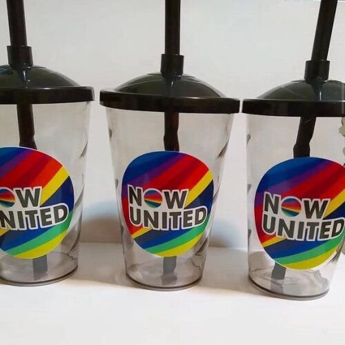 Copo com Canudo Personalizado 400ml