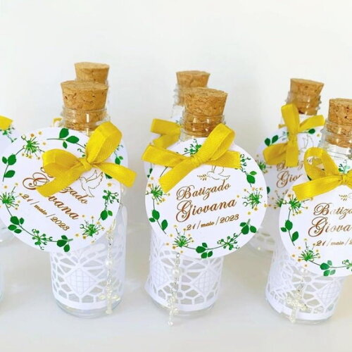 Lembrancinha de Batizado Garrafinha