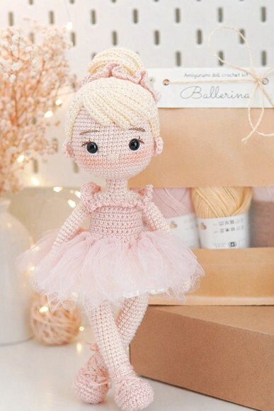 Bailarina em amigurumi