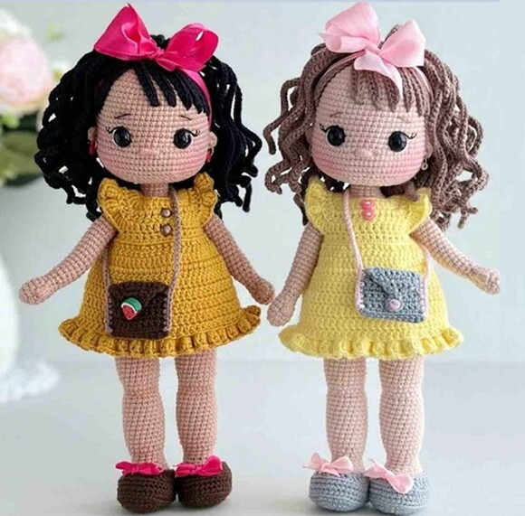 Boneca Adriana em Amigurumi