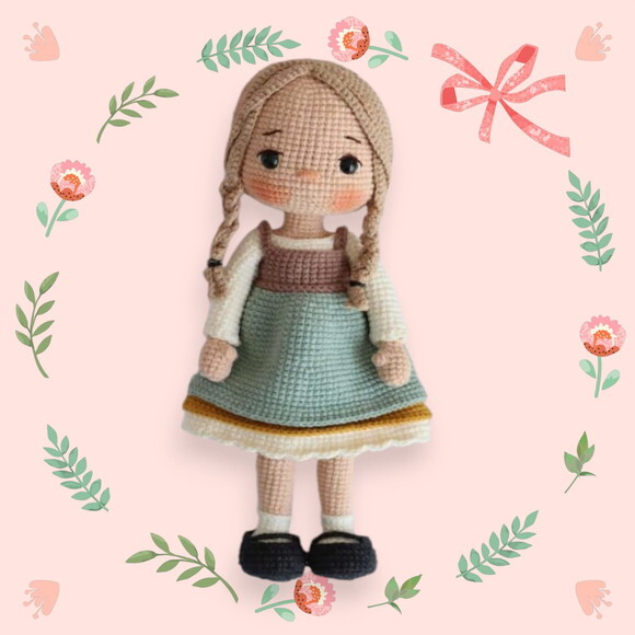 Boneca Amarilis em Amigurumi