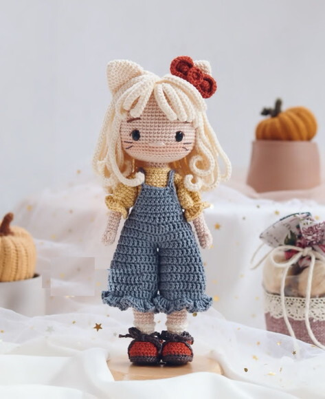 Boneca Gatinha Juju em Amigurumi