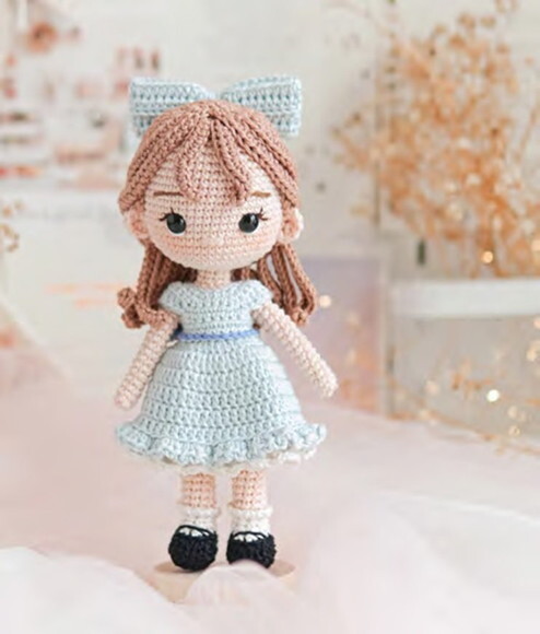 Boneca Wendy em Amigurumi