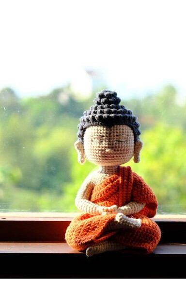 Buda em Amigurumi