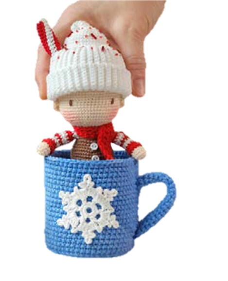 Caneca Encantada em Amigurumi