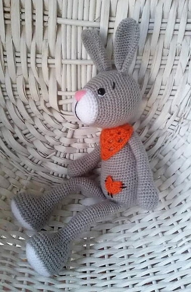 Coelho em Crochê amigurumi