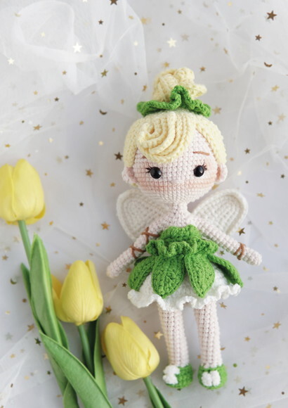Fada Sininho - Amigurumi