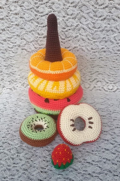Frutas Empilháveis - Amigurumi