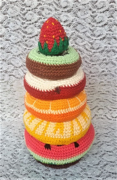 Frutas Empilháveis - Amigurumi