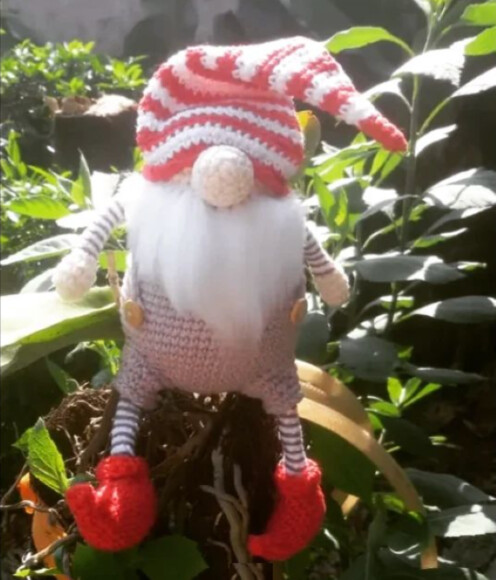 Gnomo Natalino em Crochê