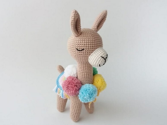 Lhama em Amigurumi