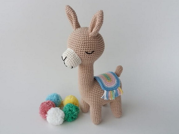 Lhama em Amigurumi