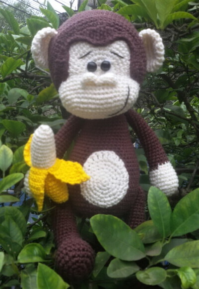 Macaquinho em Crochê Amigurumi