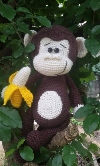 Macaquinho em Crochê Amigurumi