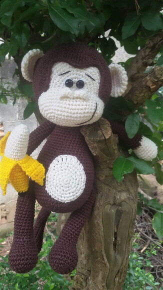 Macaquinho em Crochê Amigurumi