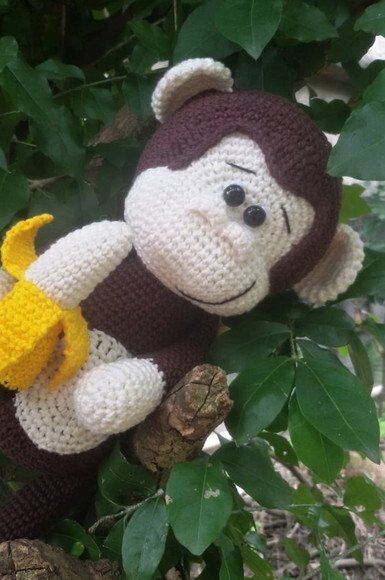 Macaquinho em Crochê Amigurumi
