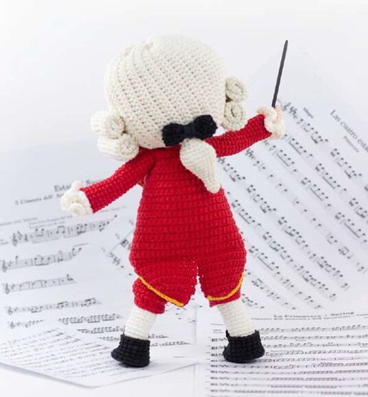Mozart em Amigurumi