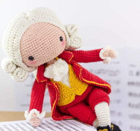 Mozart em Amigurumi