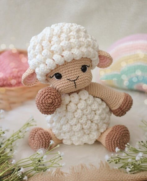 Ovelha Doroti em Amigurumi