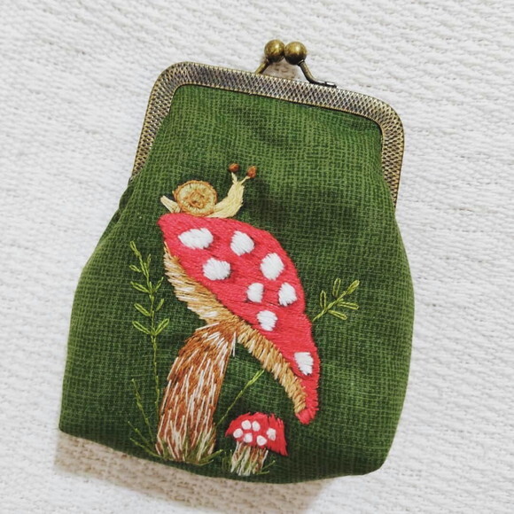 Porta Moedas Vintage cogumelo